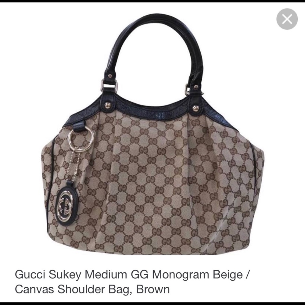 Gucci Sukey Medium Gg Monogram Beige